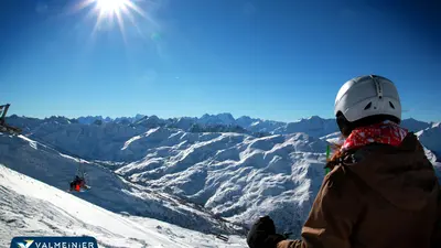 Ausblick vom Skigebiet Valmeinier