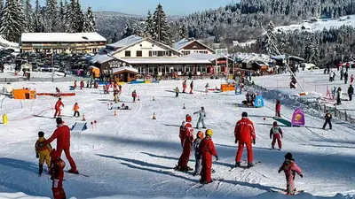 Blick auf die Talstation von Gérardmer