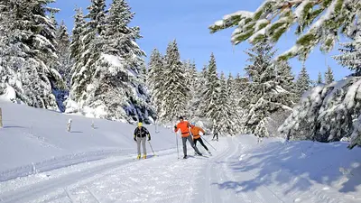 Langläufer in Le Lac Blanc