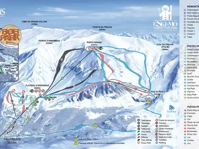 Pistenplan Valfréjus