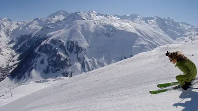 Panoramaansicht Skigebiet Val d'Isère