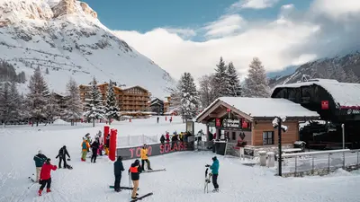 Talstation in Val d`Isère