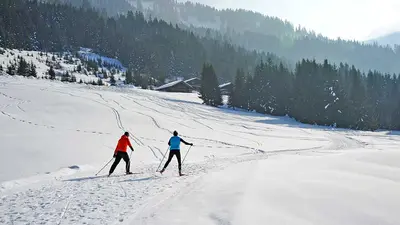 Langläufer in Châtel