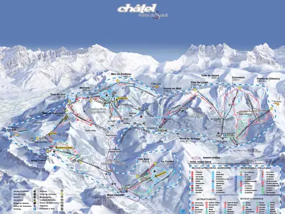 Pistenplan Châtel