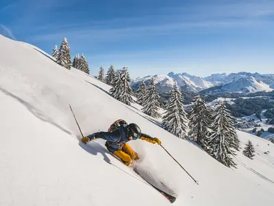 Freeriden in Les Gets © Keno Derleyn / Les Gets Tourisme