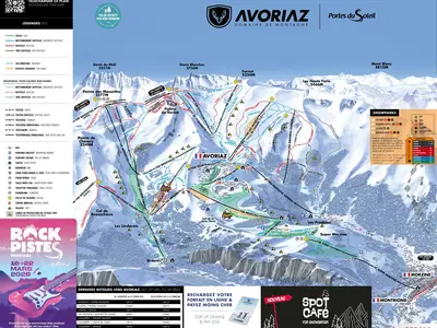 Pistenplan Montriond