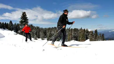 Langläufer in Flaine