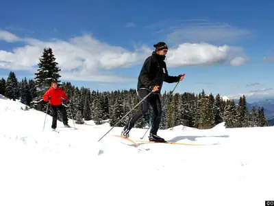 Langläufer in Flaine © OT Flaine