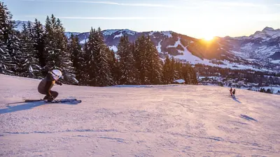 Skifahren im Skigebiet Megève