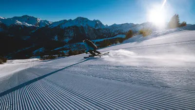 Perfekte Piste in Courchevel