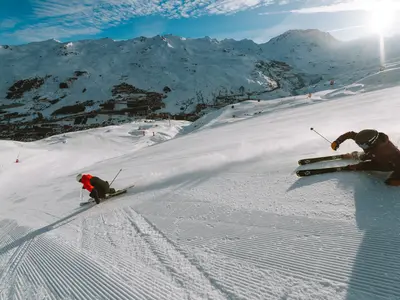 Skifahren auf den Pisten Les Menuires © Arthur Bertrand