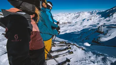 Skifahrer in Val Thorens - Orelle