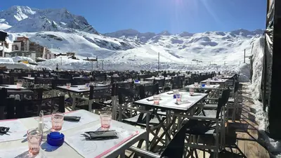 Bergpanorama von der Sonnenterasse aus
