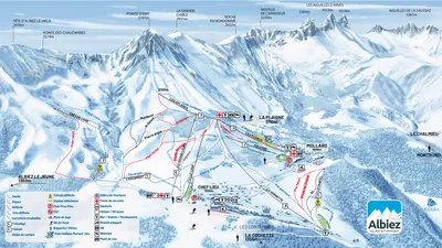 Pistenplan Albiez Montrond
