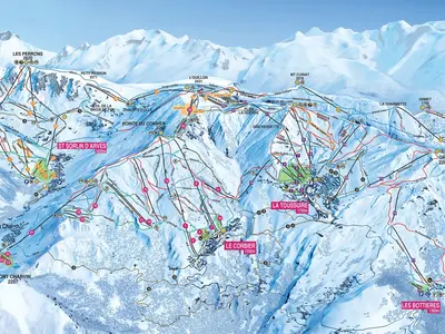 Pistenplan Le Corbier
