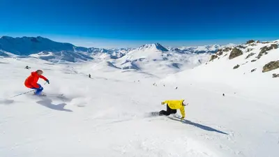 Pistenvergnügen in Les Arcs