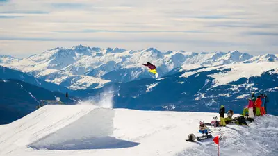 Snowpark im Skigebiet Paradiski