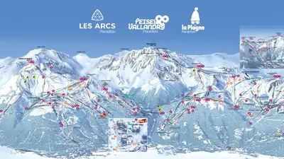 Pistenplan Paradiski