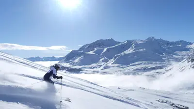 Skifahren im Val Cenis