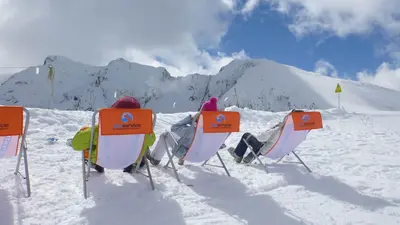 Ruhepause im Skigebiet Saint Lary