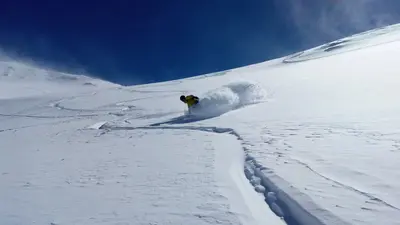 Off-Piste-Fahrer in Peyragudes