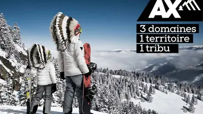 Blick ins Skigebiet Ax 3 Domaines