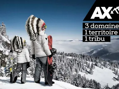 Blick ins Skigebiet Ax 3 Domaines © Ax 3 Domaines