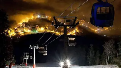 Pisten bei Nacht - Ax 3 Domaines