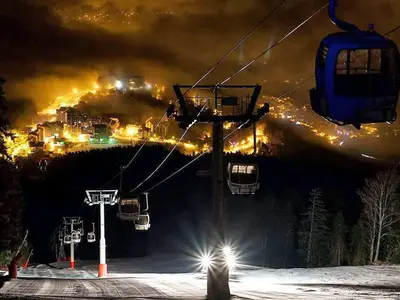 Pisten bei Nacht - Ax 3 Domaines © Ax 3 Domaines