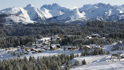 Das Dorf Praz de Lys