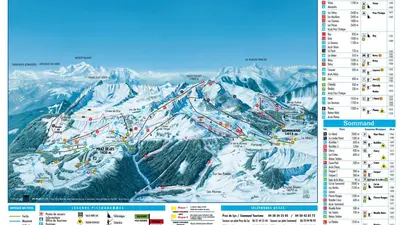 Pistenplan Praz de Lys Sommand