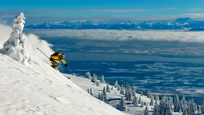 Gipfel vom Skigebiet Grouse Mountain