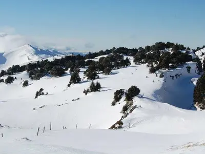 Ausblick vom Lift ins Skigebiet Monts Jura © Monts Jura