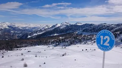Aussicht vom Skigebiet Montclar