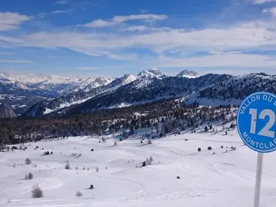 Aussicht vom Skigebiet Montclar © Station de Montclar