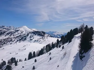 Blick auf die Berge um Montclar © Station de Montclar
