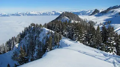 Blick auf das Panorama um Thollon Les Memises