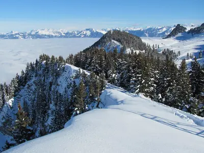 Blick auf das Panorama um Thollon Les Memises © OT Thollon Les Memises