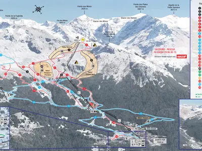Pistenplan Sainte Foy Tarentaise