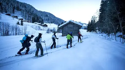 Skitourengänger in Arêches Beaufort