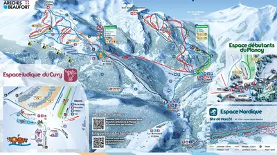 Pistenplan Arêches Beaufort