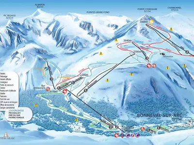 Pistenplan Bonneval sur Arc