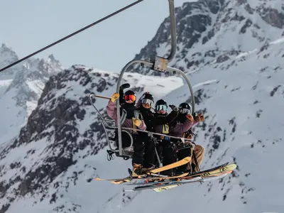 Lift im Skigebiet Bonneval sur Arc © S.Denisenko