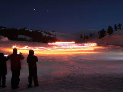 Nachtski in Charbanon © Station de Chabanon