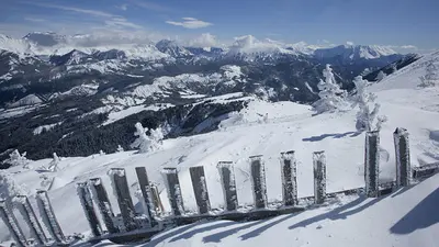 Panorama vom Skigebiet Chabanon