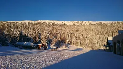 Blick auf die Talstation in Aillons-Margériaz