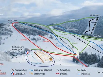 Pistenplan Rouge Gazon - Saint Maurice sur Moselle