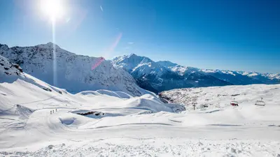 Skipiste am Mont Valaisan