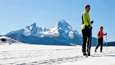 Das Berchtesgadener Land bietet 100 Kilometer gespurte Loipen