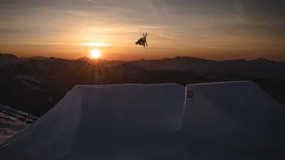 Kicker im Snowpark Steinplatte